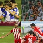 Real Zaragoza, Almería, Girona y Elche disputarán el playoff de ascenso a LaLiga Santander.