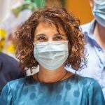La ministra de Hacienda, María Jesús Montero, hace unos días en San Lúcar de Barrameda (Cádiz)