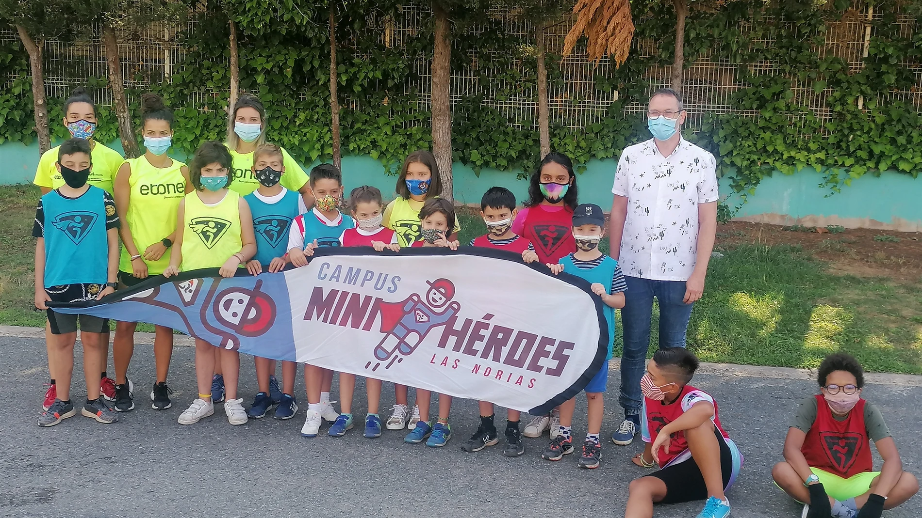 Un total de 143 niños disfrutan de un verano deportivo y saludable en el campus 'Mini Héroes' en Pradoviejo
