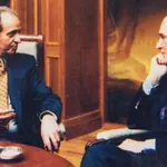 Juan Carlos I y José Luis de Vilallonga, durante la elaboración del libro 'El Rey'.
