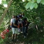 El complicado traslado de Evenepoel al hospital