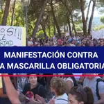 Cientos de personas se concentran en Colón contra el uso obligatorio de mascarilla