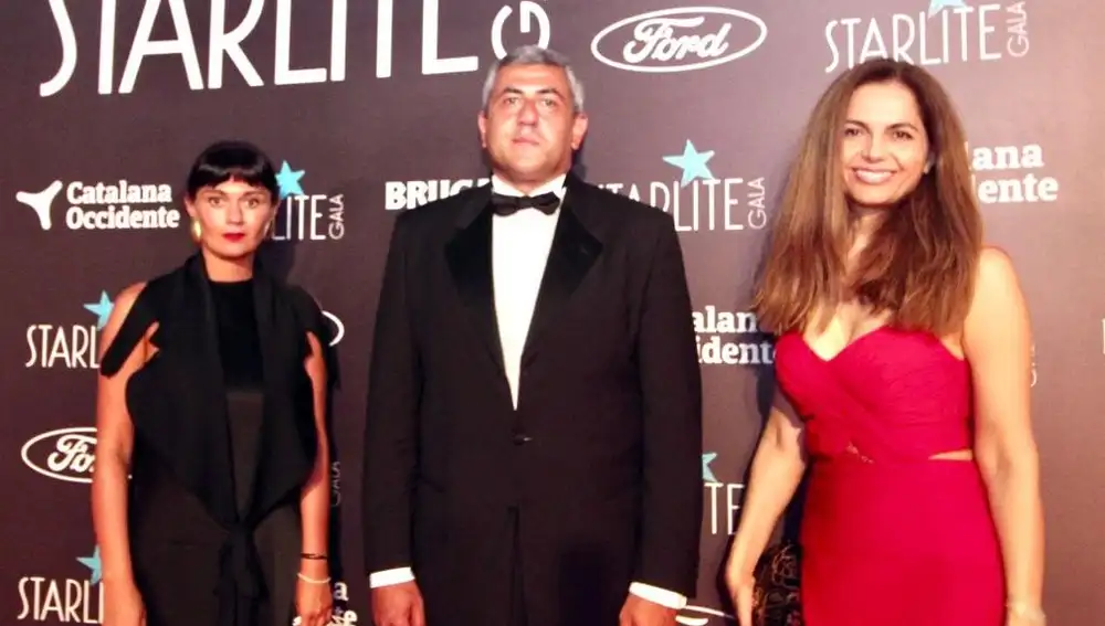 Nasrin con el Secretario General de la OMT, Zurab Pololikashvili y su mujer Tamara