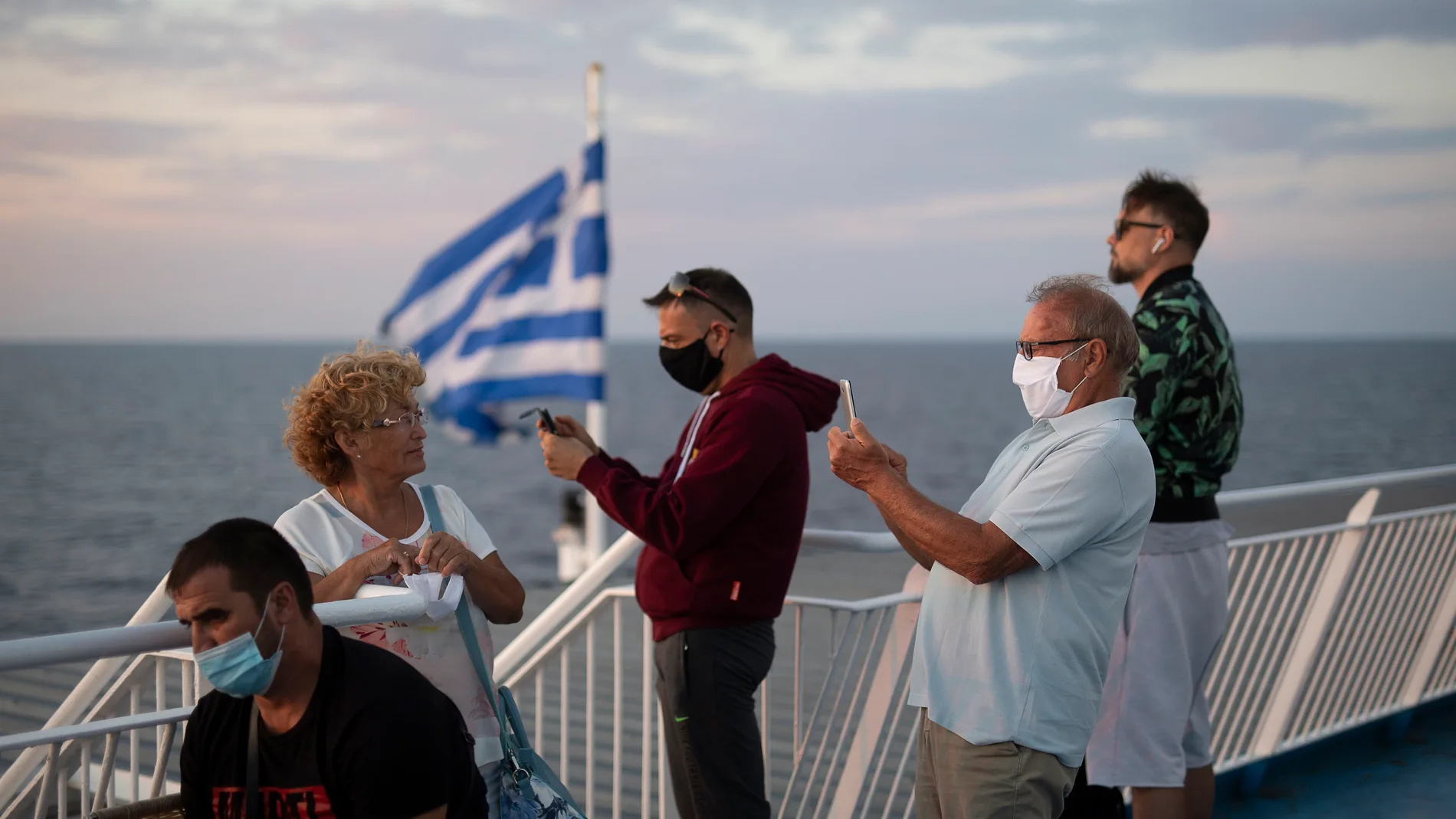 Ferry traffic in Greece