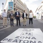 Almeida inaugura la peatonalización de la Puerta del Sol