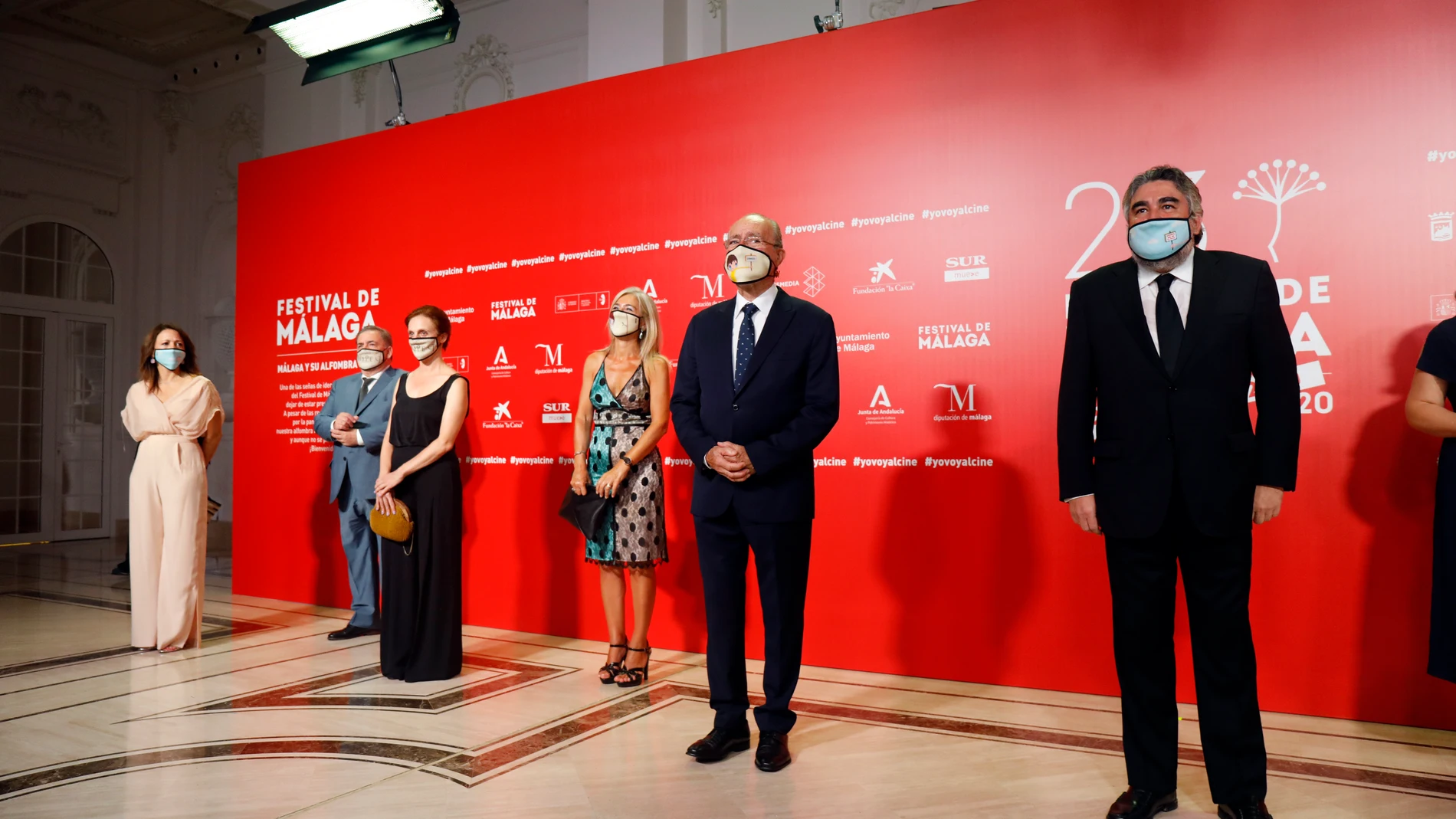 El ministro de Cultura y Deporte, José Manuel Rodríguez Uríbe, asiste a la gala de inauguración del 23 Festival de Málaga