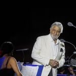 Placido Domingo en el palacio Real de Caserta, Italia, el pasado 22 de agosto