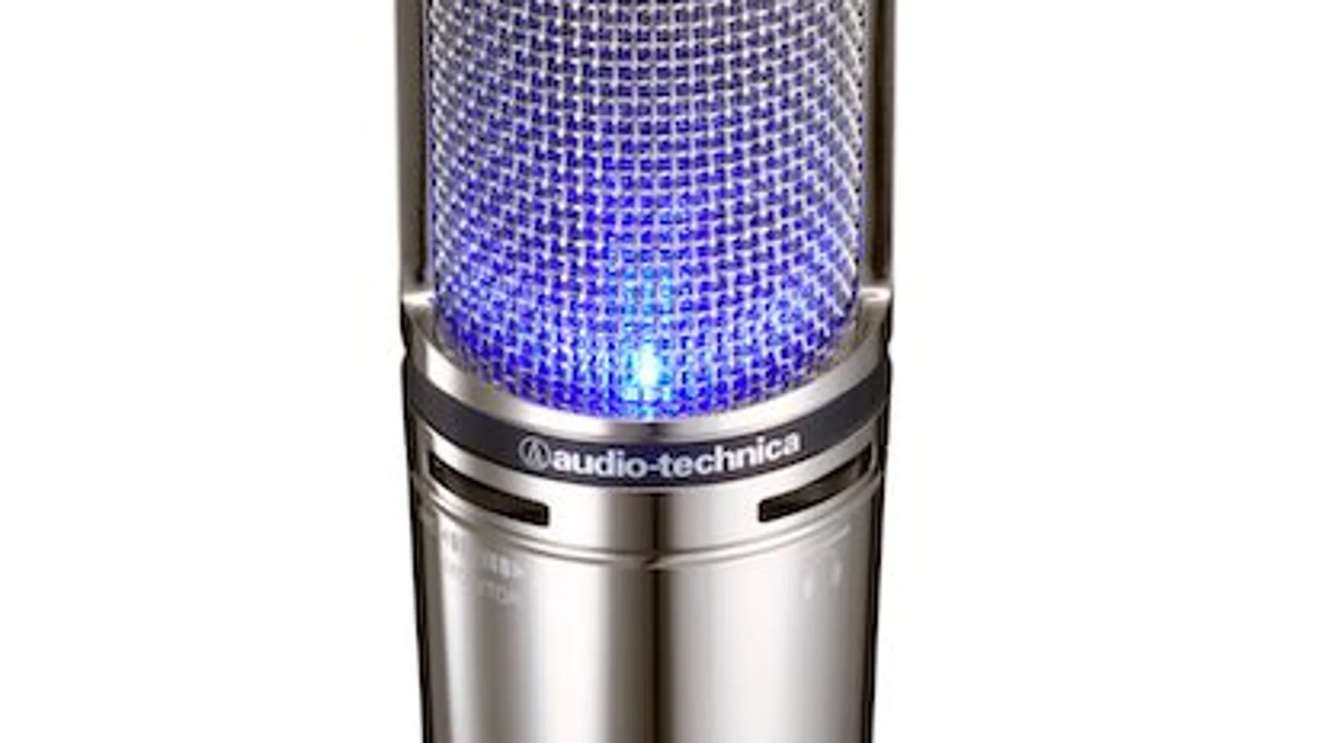 El clásico micrófono AT2020USB+V de Audio-Technica, ahora en una edición cromada