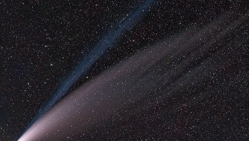 Fotografía de un cometa