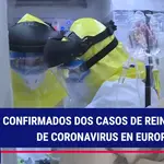 Confirmados dos casos de reinfección de coronavirus en Europa