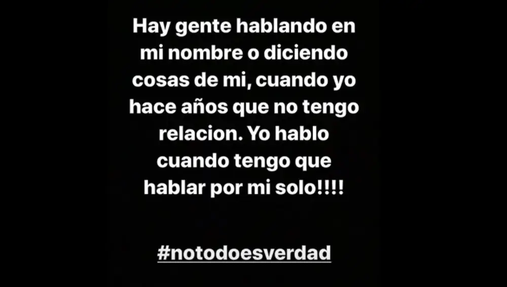 Mensaje publicado por Luis Suárez en su cuenta de Instagram.