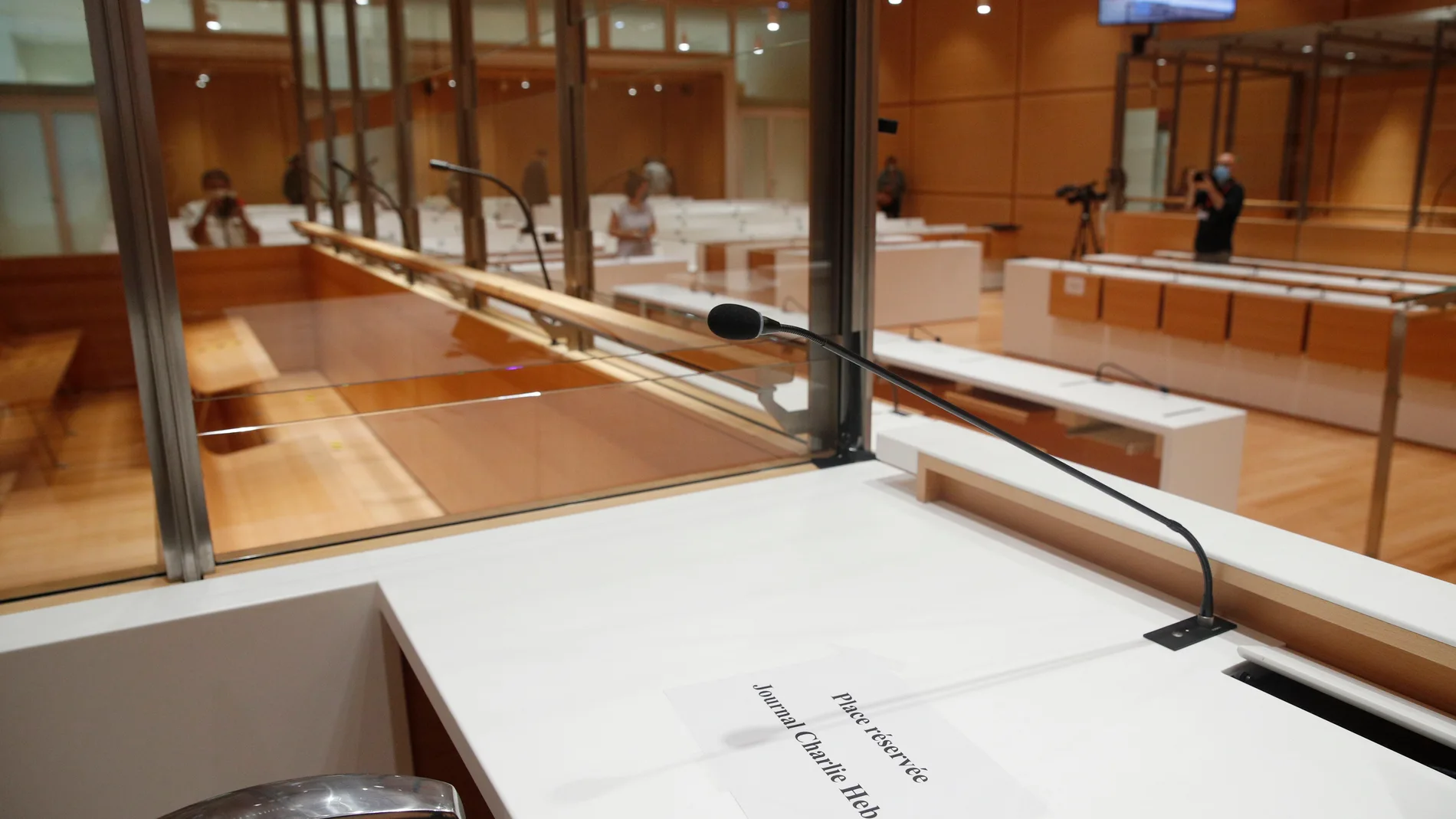 Courtroom for Charlie Hebdo terror attack trial in Paris