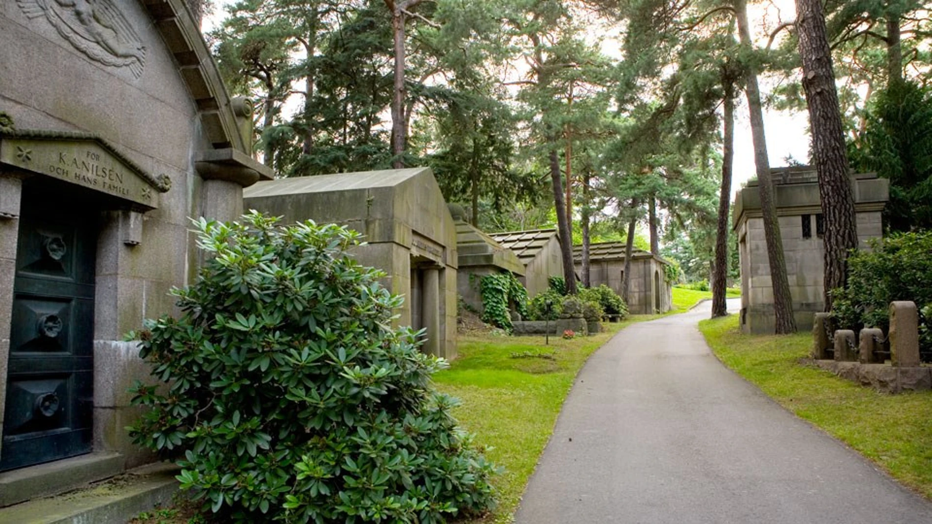 Vista del Cementerio ubicado en Solna