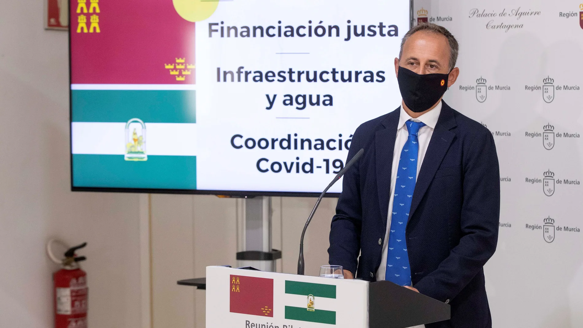 El consejero murciano de Presidencia se reúne con homólogo andaluz