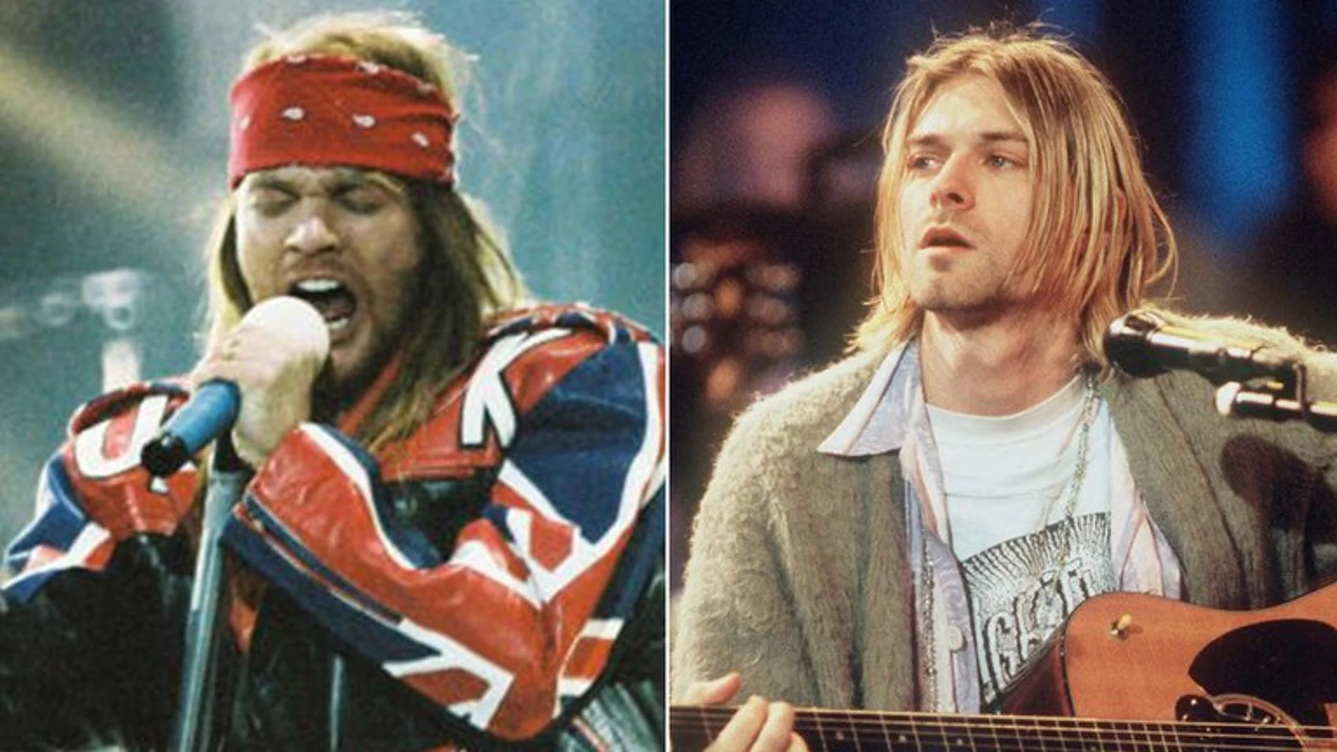 Axl Rose y Kurt Cobain