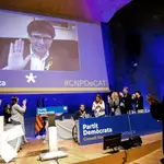 Carles Puigdemont interviene durante el consell nacional del PDeCAT hace dos años
