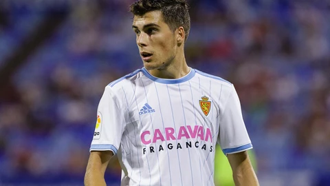 Alberto Soro con el Real Zaragoza.