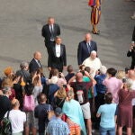 El Papa en su primera audiencia con fieles después de seis meses. Imagen Alicia Romay