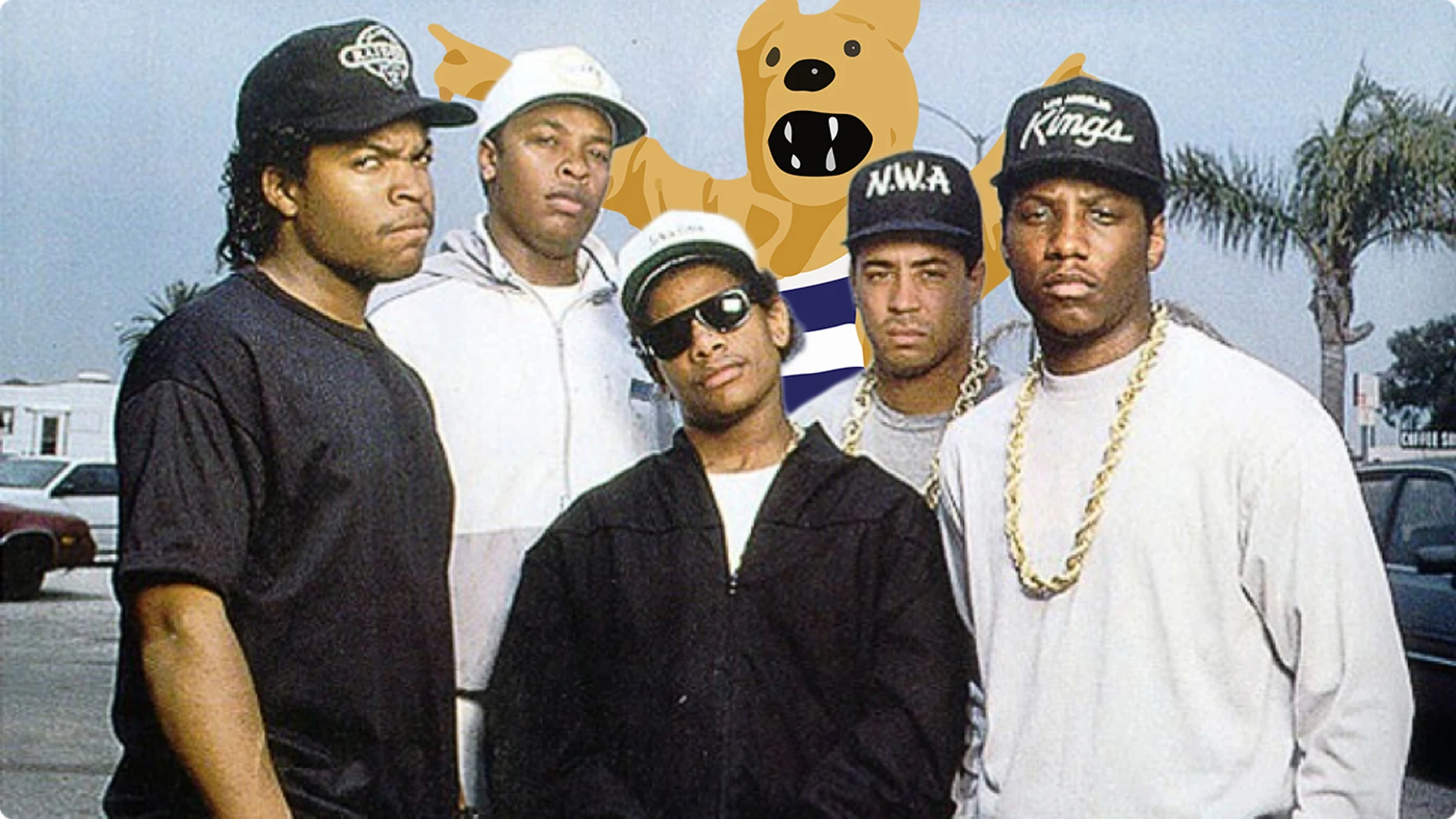 Los cinco miembros de NWA