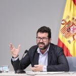 El secretario de estado de Empleo y Economía Social, Joaquín Pérez Rey, en rueda de prensa