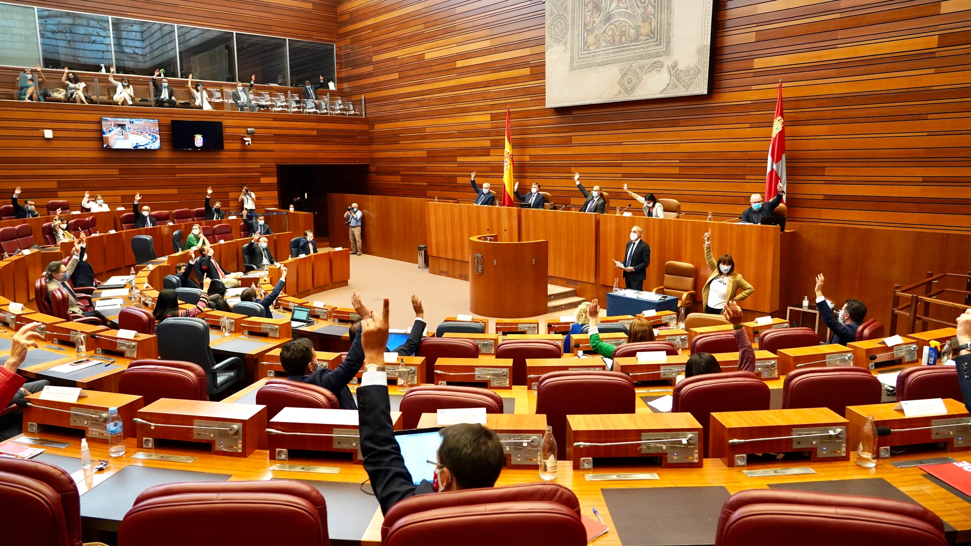 Pleno de las Cortes celebrado en el día de hoy