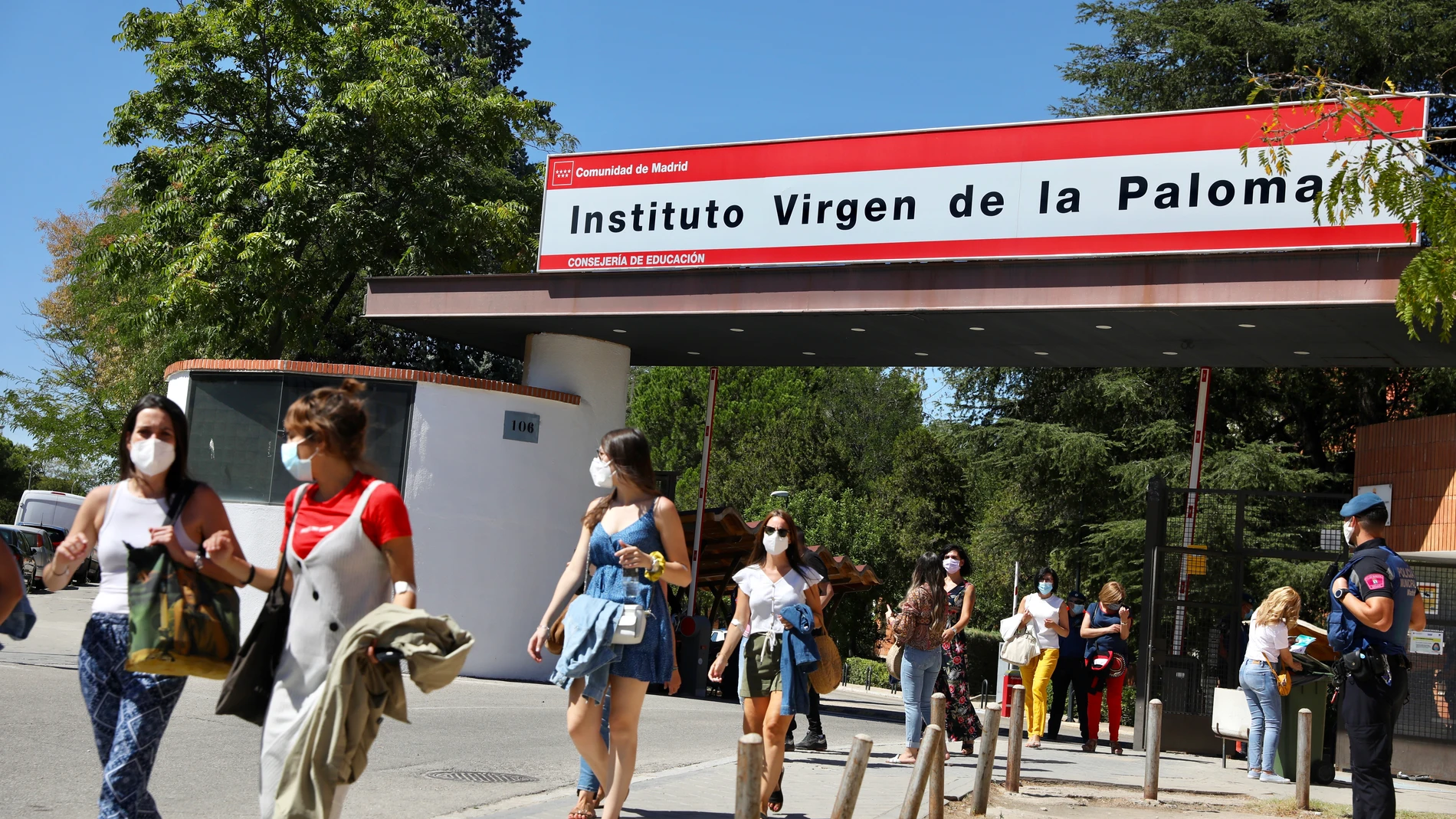 Instituto Virgen de la Paloma, donde la Comunidad de Madrid realiza test serológicos a trabajadores de los centros educativos￼.