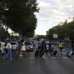 Imágenes del retorno de las vacaciones de Agosto en el verano del Covid-19
