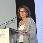 La vicepresidenta cuarta y Ministra para la Transición Ecológica, Teresa Ribera, en un acto organizado por Ametic