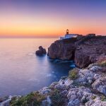 Atardecer en Sagres, Algarve, considerado uno de los más espectaculares de Europa
