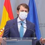 Fernández Mañueco, tras la conferencia de presidentes celebrada con Pedro Sánchez.EUROPA PRESS.04/09/2020