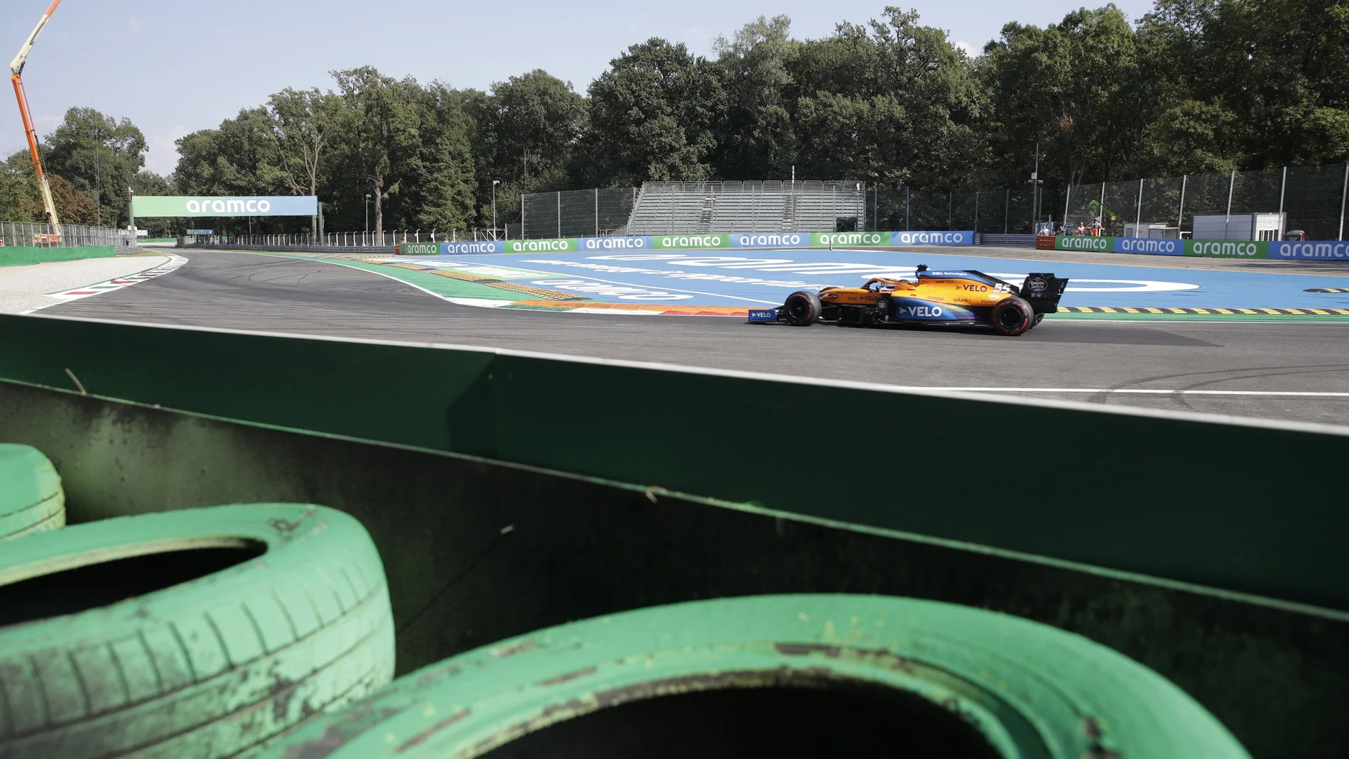 Carlos Sainz está haciendo un carrerón en Monza en el GP de Italia