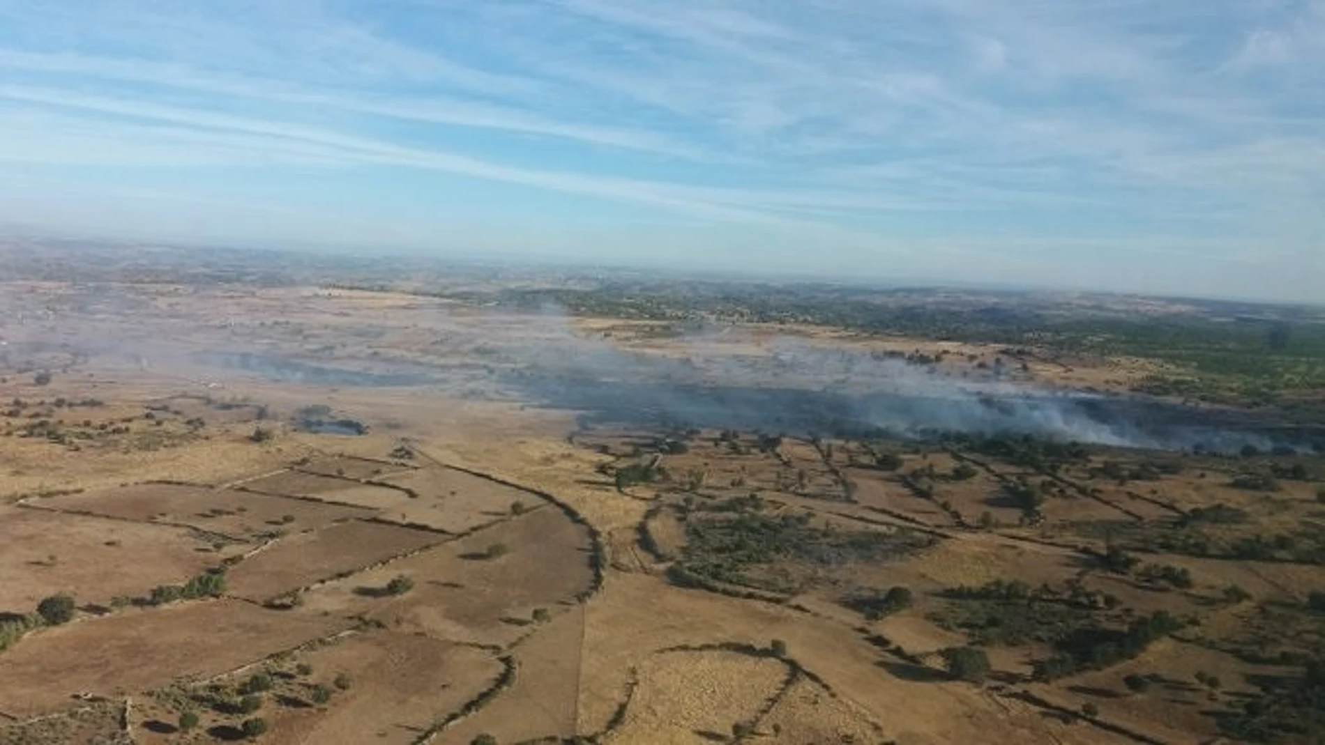 Incendios.- Declarado de nivel 1 un fuego en Trabanca y activo otro en Guijo de Ávila, ambos en Salamanca