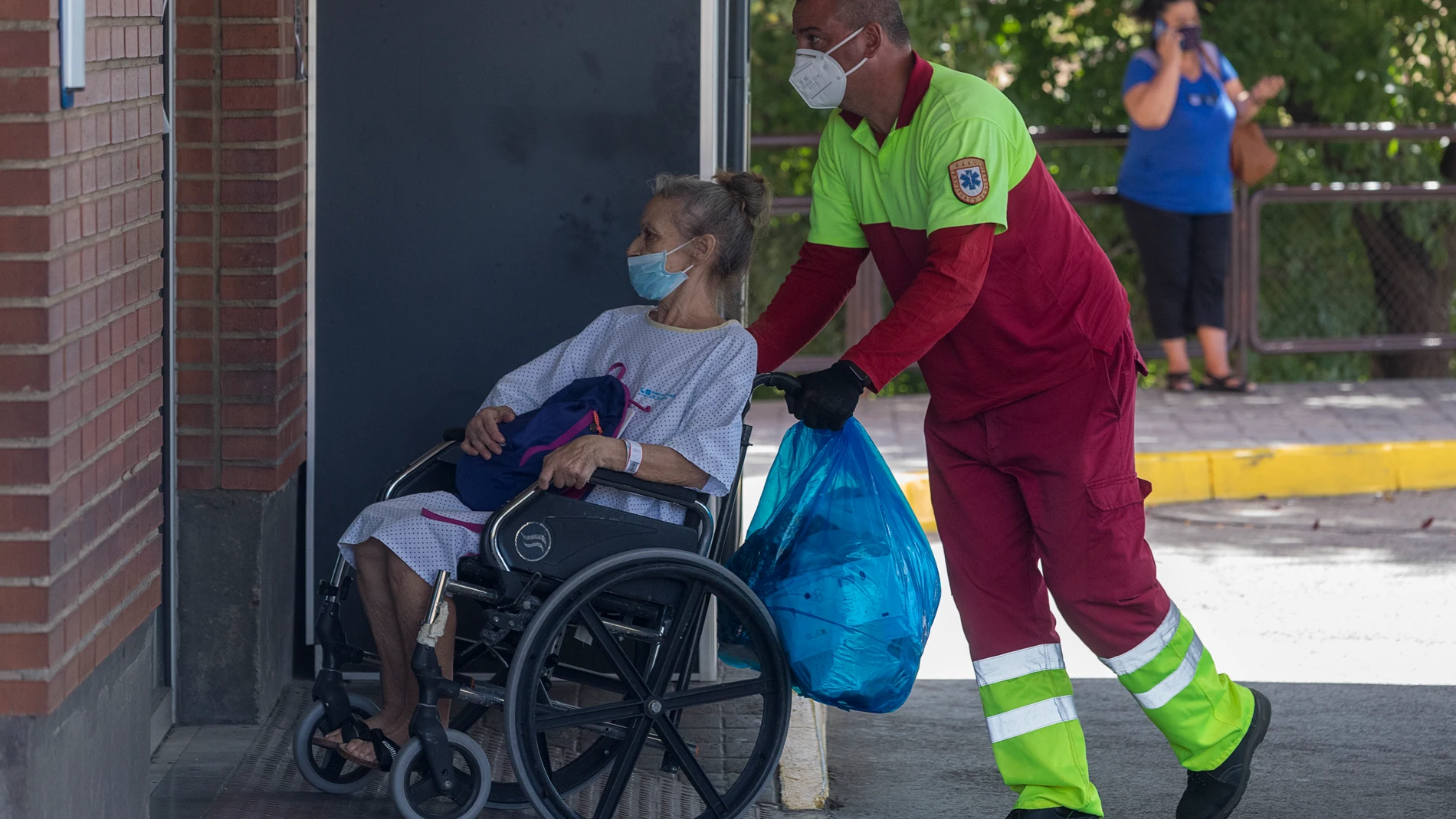 Entrada de Urgencias en un hospital madrileño
