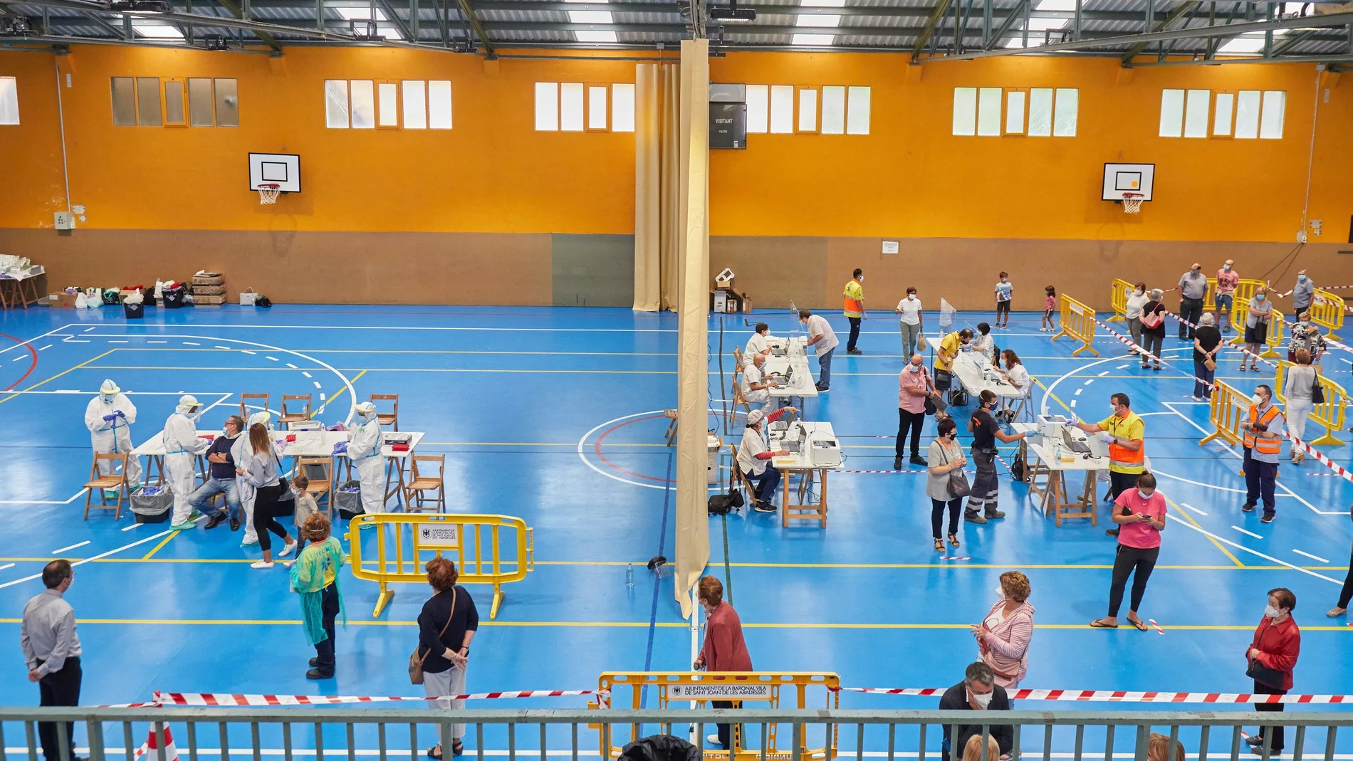 Pruebas PCR masivas en Sant Joan de les Abadesses (Girona)