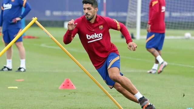 Luis Suárez con el Barcelona.
