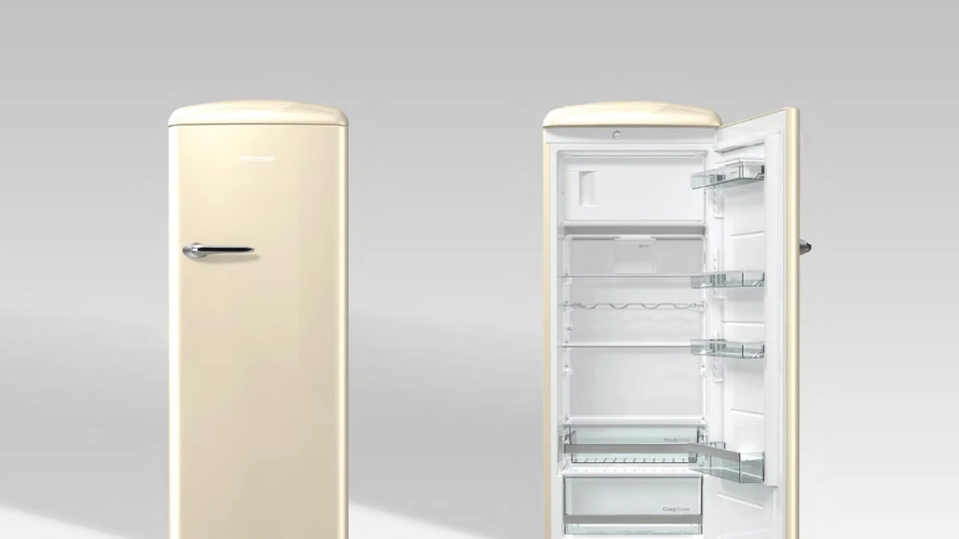 Nevera en oferta. Hisense. Rebajada a mitad de precio