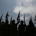 Tropas leales a los rebeldes hutíes en Yemen