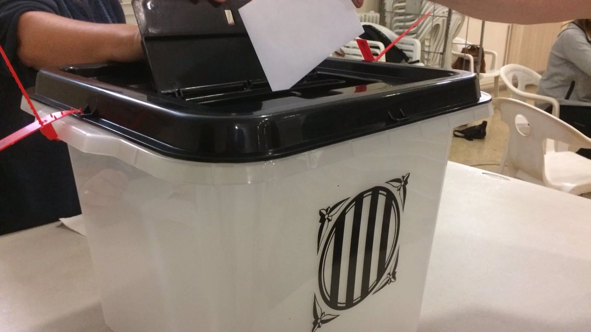 En la imagen, una urna del referéndum ilegal del 1-O