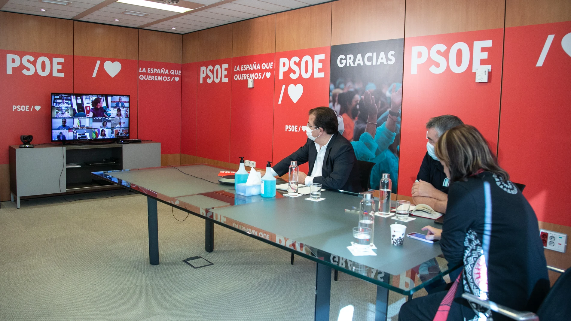 Reunión virtual del Consejo Territorial Federal del PSOE