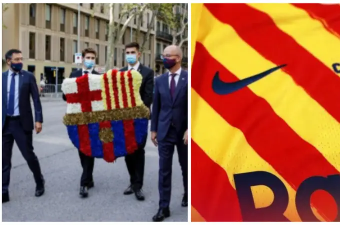 Ofrenda floral y “senyera” frente al Nástic: así celebra el Barça la Diada