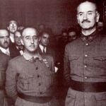 Gonzalo Queipo de Llano, con Francisco Franco durante la Guerra Civil