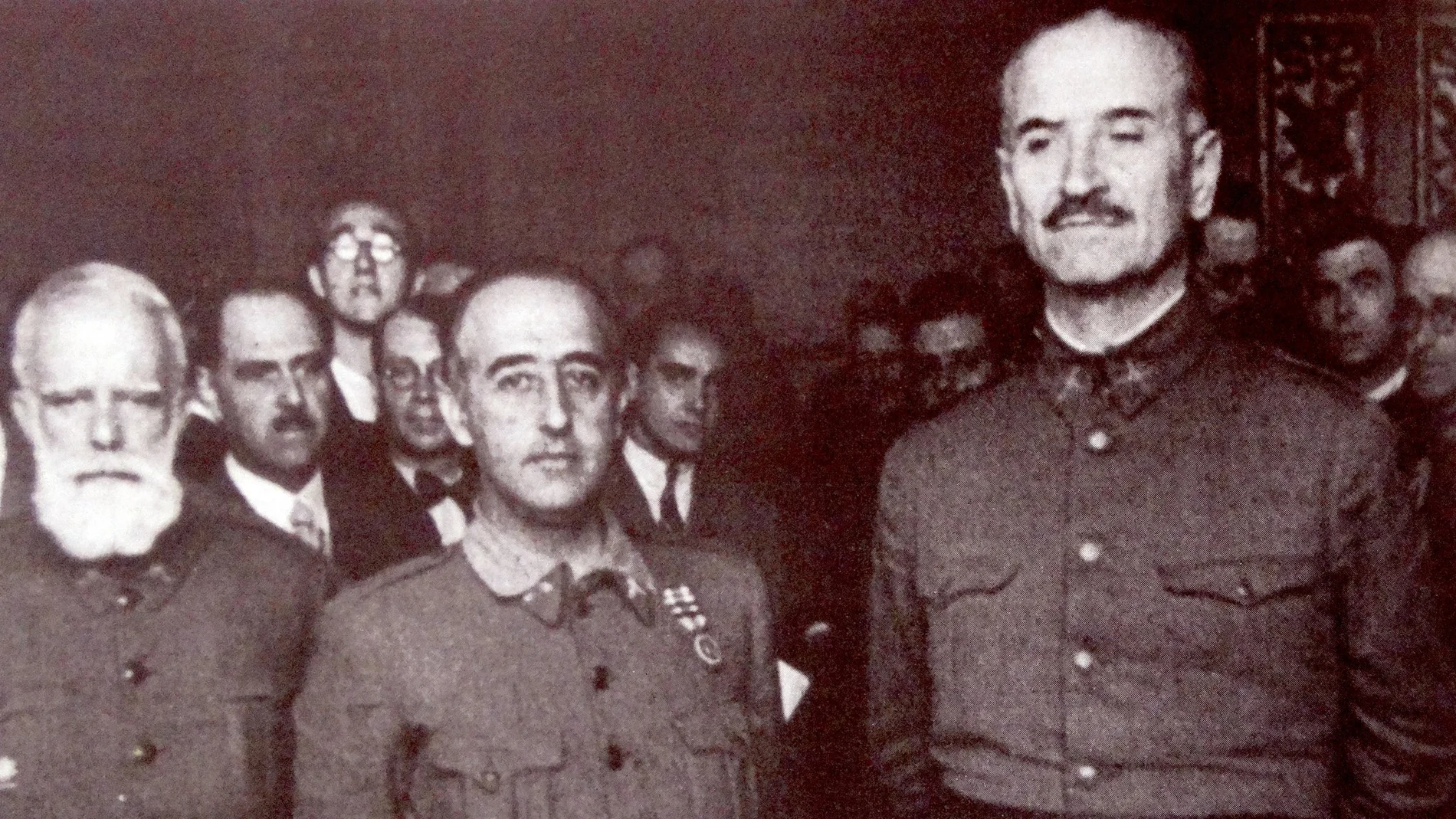 Gonzalo Queipo de Llano, con Francisco Franco durante la Guerra Civil