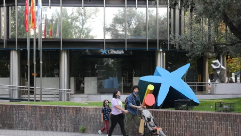 Sede de CaixaBank en Madrid.