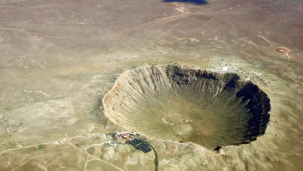 Vista aérea del cráter Barringer