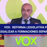 VOX: REFORMA LEGISLATIVA PARA ILEGALIZAR A FORMACIONES SEPARATISTAS