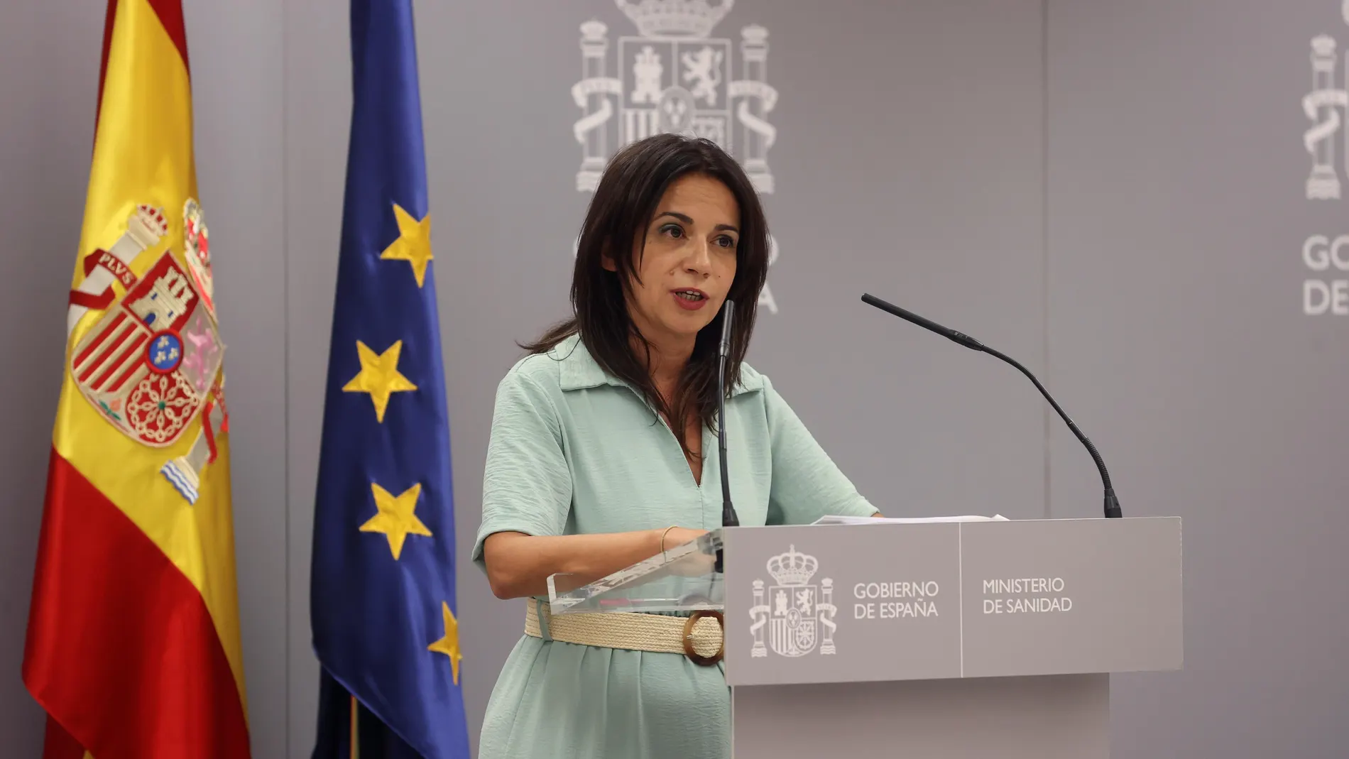 La secretaria de Estado de Sanidad, Silvia Calzón, comparece en rueda de prensa para dar cuenta de los últimos datos de la pandemia de coronavirus en España