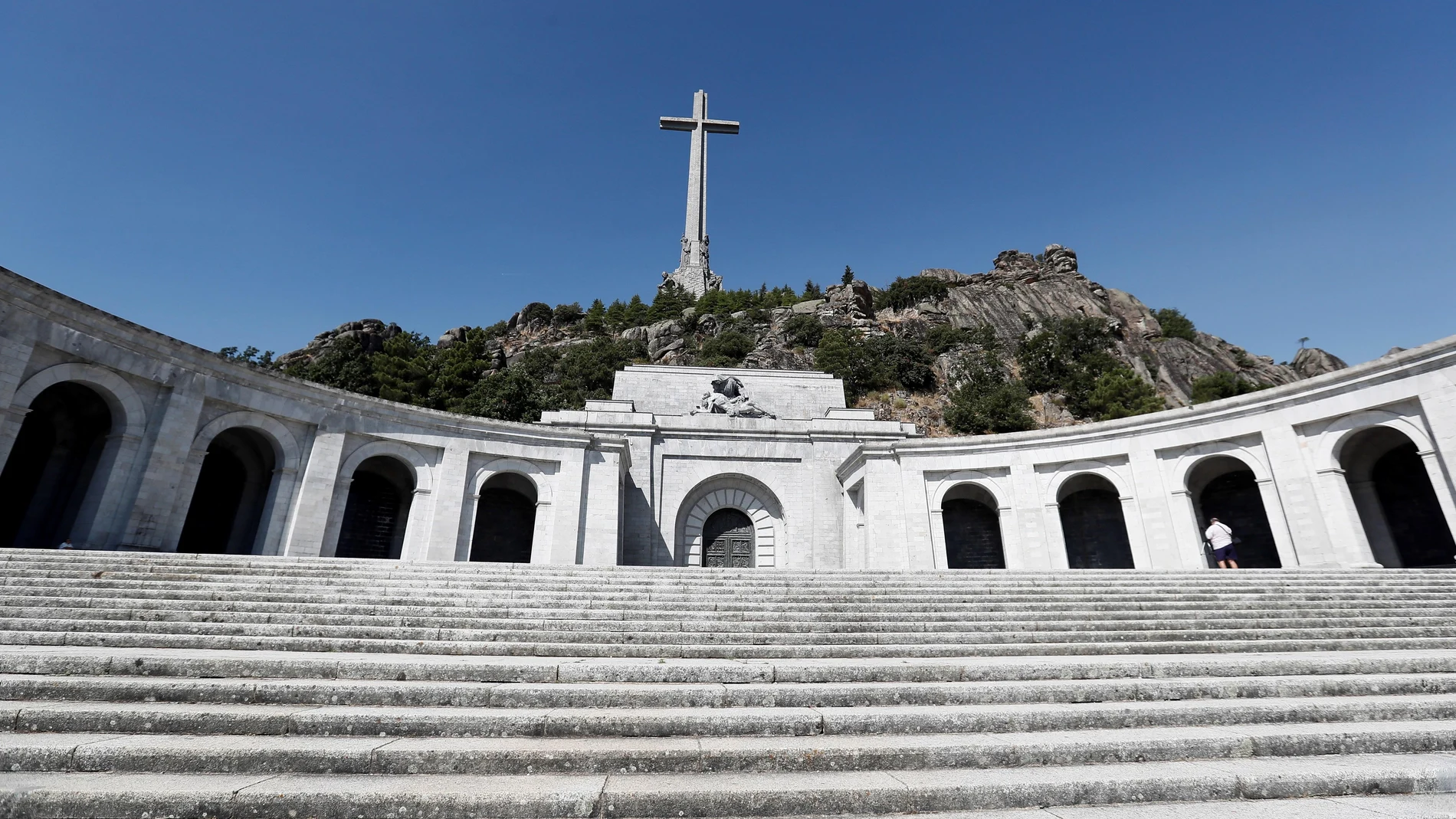 Vista de la explanada del Valle de los Caídos.