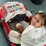 Carlota, en el Hospital Materno Infantil de Málaga. Foto: Facebook