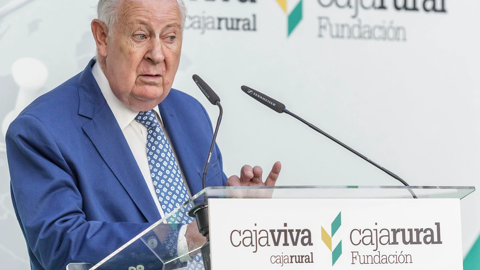 El presidente de Cajaviva Caja Rural y de la Fundación Caja Rural Burgos, Pedro García Romera