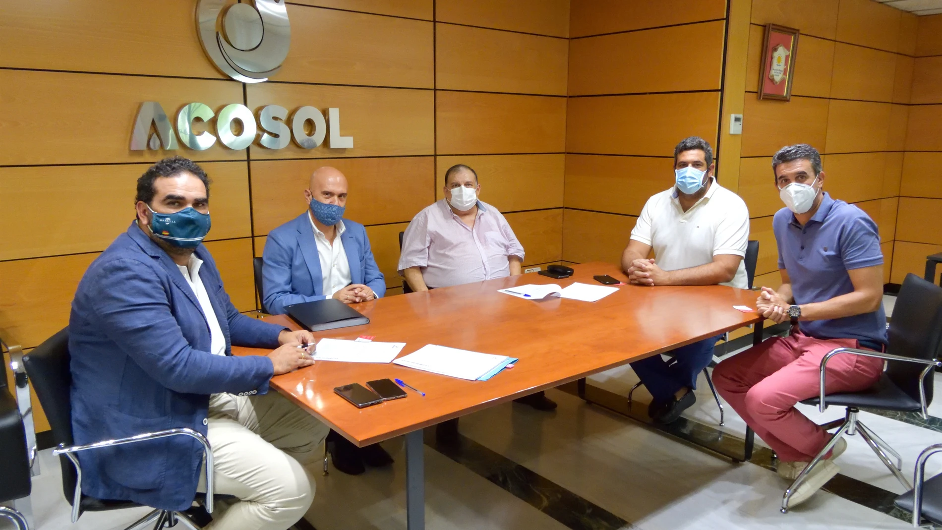 El equipo de Acosol en la presentación del nuevo servicio de call center
